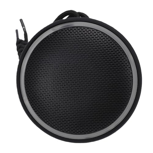 GOWENIC Bluetooth Shower Speaker, Bluetooth 5.3 Connection, IPX6 Water Proof, with Suction Cup and Hanging Rope, for Camping, Cycling or Poolside (Black) - color: Black