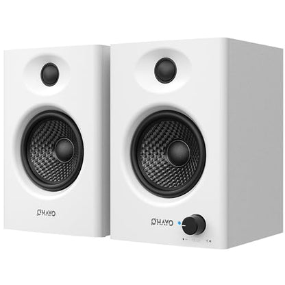 OHAYO 60W Computer Speakers, Bluetooth 5.3, Stereo 2.0, 1 Pair, White - color: White