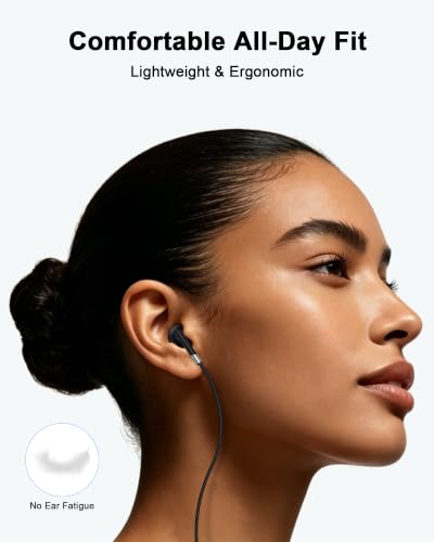 Wired Earbuds Headphones 3.5mm AUX Plug Cord, Apple Airpods Gaming Earbuds | 3.5mm Jack Earphones with Mic Noise Isolating for iPhone Samsung Sony Android iPad Laptops PC Tablets Kindle Switch MP3/4 PS5