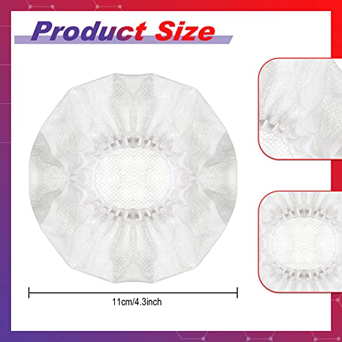 500 Pcs Disposable Headphone Covers, Non-Woven Sanitary Headphone Hygiene Covers for Over-Ear Headphones (8-11cm), Ideal for Gyms, Salons, Call Centers & Shared Headsets, White