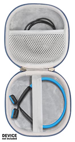 Bone Conduction Headphone Case for Aftershokz Aeropex, Trekz Air, Bluez 2, KSCAT, Sades, DIGICare, allmity, Shokz OpenRun Pro/Mini, OpenMove - color: Blue