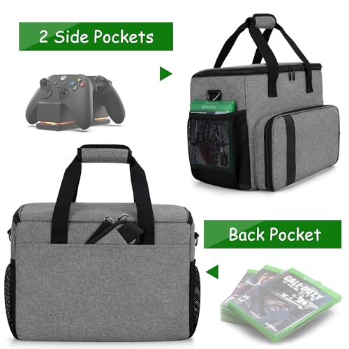 CURMIO Game Console Case Compatible with Xbox Series S/One/One S/One X/360