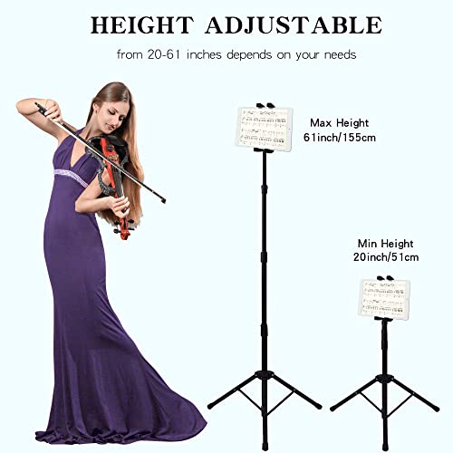 Tablet Floor Stand Adjustable Tripod Stand Compatible for 5.5-12.9" iPad