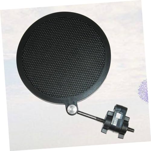 Microphone Mic Filter Double Layer Iron Mesh Wind Screen Black