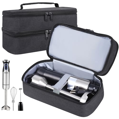 Hand Blender Storage Bag,Double-layer Hand Mixer Carrying Case for Kitchen