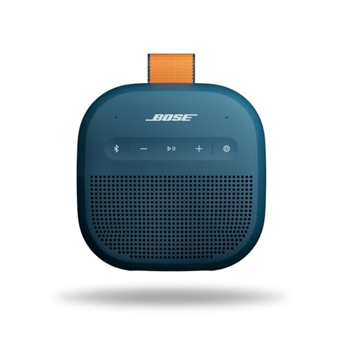 Bose SoundLink Micro Portable Bluetooth Speaker (2nd Gen), Wireless Outdoor Speaker, Up to 12 Hours Battery Life, Waterproof and Dustproof, Twilight Blue - Limited Edition Color | Bluetooth 5.4 speaker with IP67 rating and 12-hour battery for travel, hiki
