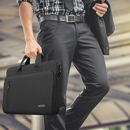 KIZUNA Laptop Bag Case 13.3 Inch Computer Shoulder Messenger Sleeve Briefcase for 13" MacBook Air/MacBook Pro 14 M2 Pro/M1 MAX/14 Lenovo ThinkPad X1 Carbon/IdeaPad Flex 5i /Huawei,Black - color: Black, size: 13-13.3 Inch