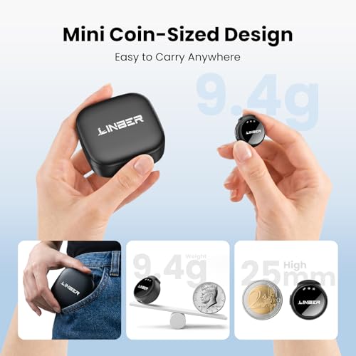 A41 Wireless Lavalier Microphone for iPhone/Android, 2TX with Case | 2.4GHz dual TX wireless mic, ENC noise cancelling, digital display, 40H battery, plug and play