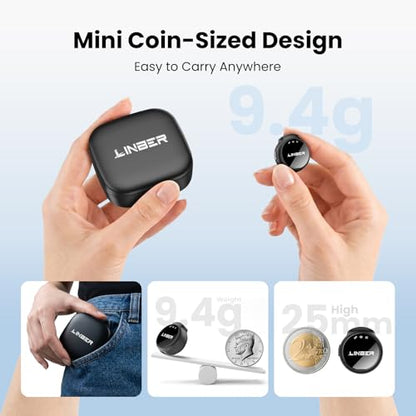 A41 Wireless Lavalier Microphone for iPhone/Android, 2TX with Case | 2.4GHz dual TX wireless mic, ENC noise cancelling, digital display, 40H battery, plug and play