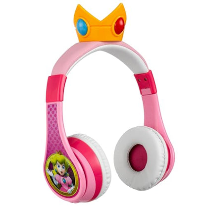 Princess Peach Bluetooth Headphones for Kids Wireless Headphones for School - color: Princess Peach