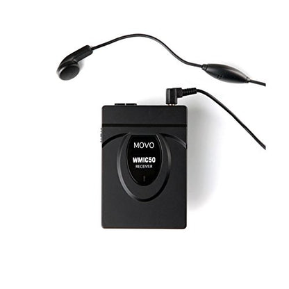Movo 2.4GHz Wireless Lavalier Microphone System for Canon EOS 90D, 80D, 77D, 70D, 60D, 7D, 6D, 5D, 1D, R10, R6, R7, R5, R3 Digital Rebel SL3, SL2, SL1, T8i, T7i, T6i, DSLR Cameras