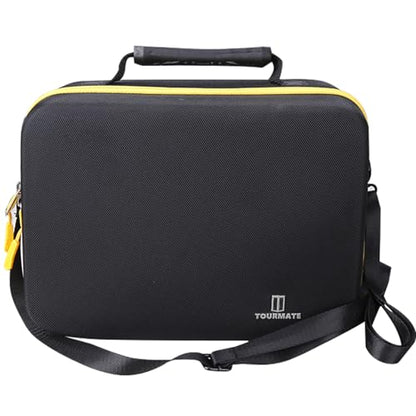 Tourmate Hard Case applicable DEWALT Bluetooth Speaker,Travel Case for 20V MAX Speaker, DCR010 100 ft Range Speaker Storage Box (Only Box) (Black + Yellow)