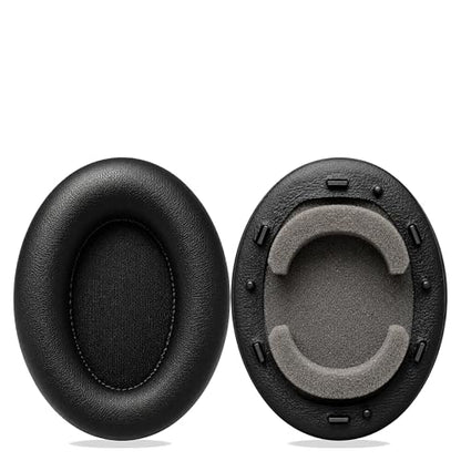 Replacement Ear Pads for Sony WH-1000XM3 Headphones, Ear Cushions for WH1000XM3, Extra Thick Earpads, Headphone Pads with Protein Leather＆Memory Foam, Replacement Cushions - color: Black