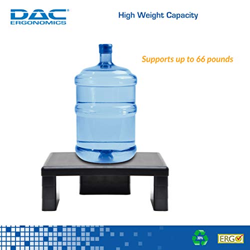 DAC STAX Monitor Riser, Ultra-Sturdy Adjustable Desktop Computer Monitor Stand, Supports up to 66 Pounds, Medium Size
