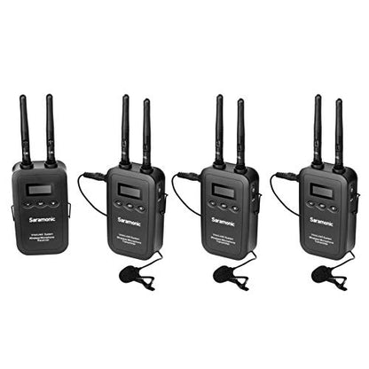 Saramonic 3-Person 5.8GHz Wireless Lavalier Mic System w/ 3-Channel Receiver (VmicLink5 RX+TX+TX+TX)