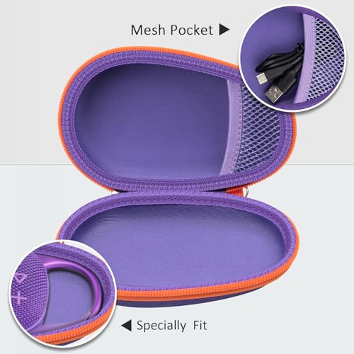 Carrying Case for JBL Clip 5 and for JBL Clip 4 Speaker - color: Purple