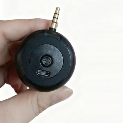 Mini Portable Plug-in Speaker, 3.5mm AUX Audio Jack Sound Amplifier, Loud Volume Booster for Phone Calls, Tablet, MP3, Musical Instruments, Pocket Size Design, No Bluetooth, No Cable Needed