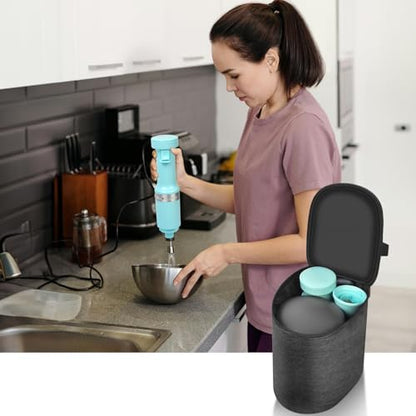 Immersion Blender Bag Compatible with KitchenAid Variable Speed Corded Hand Blender KHBV53, Storage for Dishwasher-Safe Blender Arm, Blending Jar with Lid and Pan Guard- Grey (Box Only)