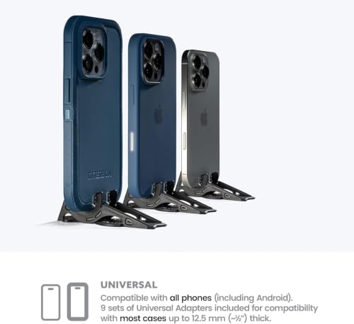 Pocket Tripod PROv2 Universal Kit - Matte Black | Card-Size Stand for iPhone - color: Matte Black