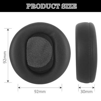 Aiivioll Replacement Ear Pads for Microsoft Surface 1/2 Headphones, Protein Leather Memory Sponge Ear Cushion Compatible Surface 1/2 Headphones，Headphone Accessories Ear Muff Repair Parts (Black) - color: Black