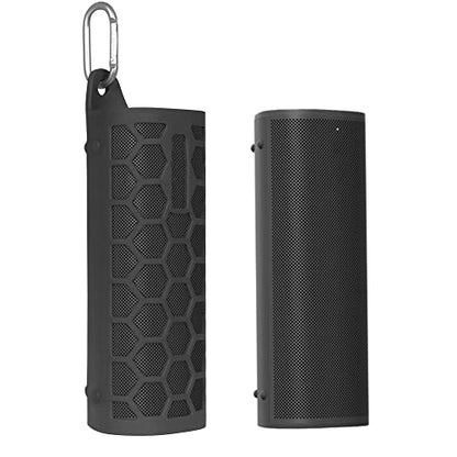 Case for Sonos Roam Portable Speaker Travel Carrying Storage Bag with Silicone Cover(Black) - color: Black