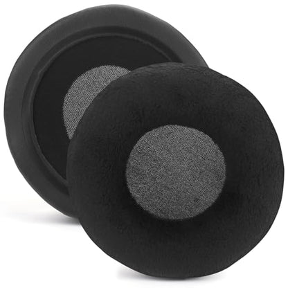 Velour Ear Pads 100 mm Universal Replacement Ear Pads Cushions Suitable Many Large Headphones Round Memory Foam Earpads Compatible with Beyerdynamic, Sennheiser, AKG, ATH, Sony & More - Black, 100mm - color: Black