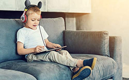 eKids Mickey Mouse Kids Headphones with 3.5mm Audio Jack, Wired Headphones for School, Home or Travel (Mickey Mouse) - color: Mickey Mouse
