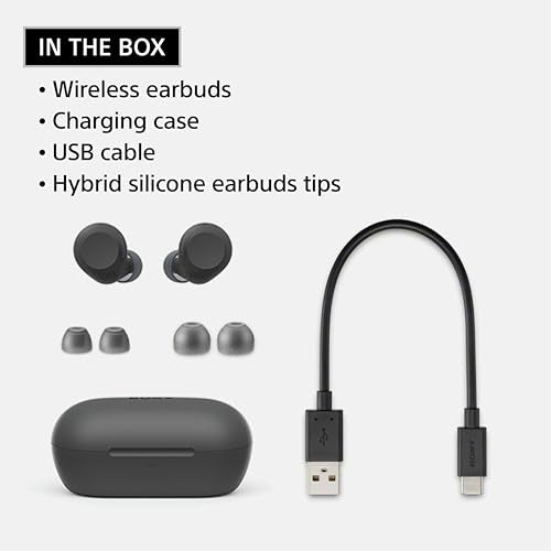 Sony WF-C710N/L Truly Wireless Noise-Canceling Earbuds Glass Blue