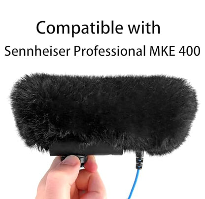 LEFXMOPHY MZH 400 Windscreen Replacement for SENNHEISER Professional MKE 400 Microphone MKE400 Mic Furry Wind Muff MZW400 Deadcat Cover