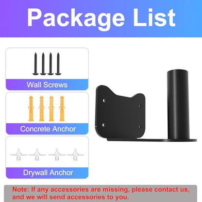 Speaker Wall Mount for Bose S1 Pro/S1 Pro+, Hidden Wall Mount Speaker Bracket for Bose, Black