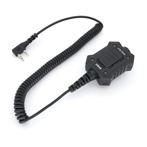 U94X PTT Tactical Civilian Version Adapter Mobile 2 Pin 7.0mm Plug Push to Talk for Kenwood TYT Baofeng UV82 UV5R UV6R BF888S Walkie Talkie