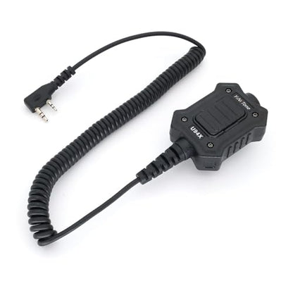 U94X PTT Tactical Civilian Version Adapter Mobile 2 Pin 7.0mm Plug Push to Talk for Kenwood TYT Baofeng UV82 UV5R UV6R BF888S Walkie Talkie