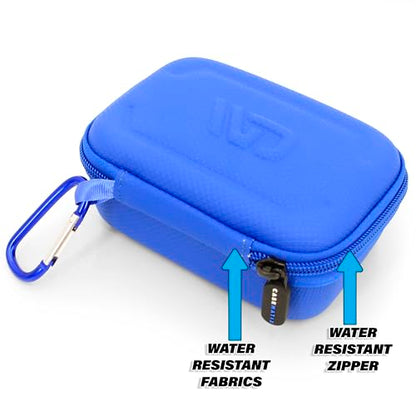 CASEMATIX Carry Case Compatible With DJI Mic 2 Wireless Microphone System While in Charging Case, Blue