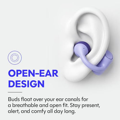 Raycon Everyday Clip On Earbuds - Open Ear Headphones, Lightweight Wireless Earbuds Bluetooth, Sweat & Water Resistant Earphones, Clip Earbuds with Buttons, 30 Hours Battery Life (Carbon Black) - color: Carbon Black