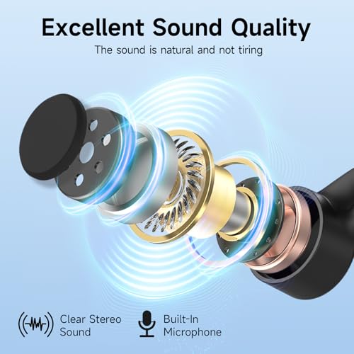 LOBKIN Bone Conduction Headphones Bluetooth 6.0 - Open Ear Headphones for Sports, IPX7 Waterproof Wireless Earphones, 25g Ultra-Light & Secure Fit, 10H Battery, for Running, Cycling, Workout