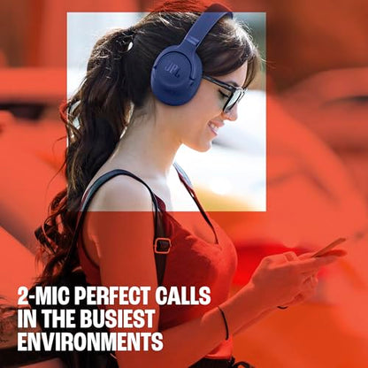 JBL Tune 780NC - Wireless Over-Ear Adaptive Noise Cancelling Headphones with Powerful Hi-Res JBL Pure Bass Sound and Spatial Sound, with Up to 76 Hours of Battery Life, Plus Speed Charge (Lavender) - color: Purple