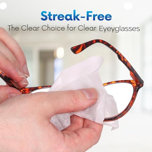 Lens Wipes for Eyeglasses - Case of 3000 (6X 500/Boxes) Pre-moistened Lens Cleaning Wipes - Scratch-Free Streak-Free Cleaner for Camera Lenses, Sunglass, Phone, Tablet and Computer Screens - size: 500 Count (Pack of 6)