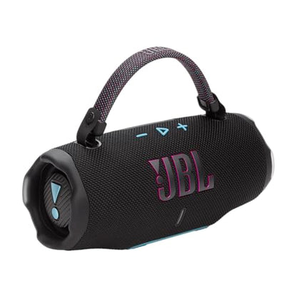 JBL Charge 6 - Portable Waterproof & Drop-Proof Bluetooth Speaker, Bold JBL Pro Sound & AI Sound Boost, 28Hrs Playtime, Built-in powerbank & Comes with a Sturdy/Removable Carrying Strap (Black/Teal) - color: Black/Teal