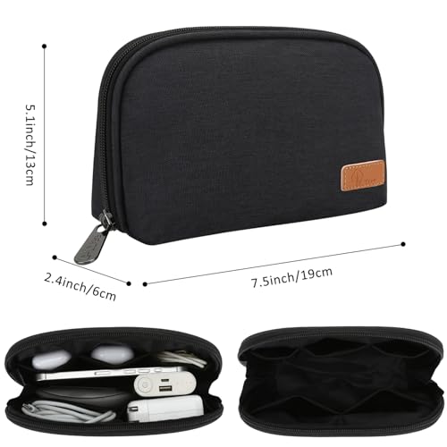 E-Tree Small Tech Pouch (7.8" x 5"),Travel Electronics Organizer Case