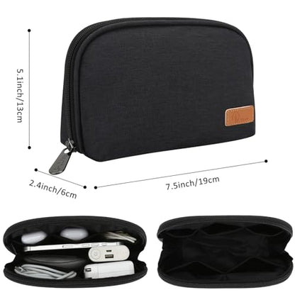E-Tree Small Tech Pouch (7.8" x 5"),Travel Electronics Organizer Case