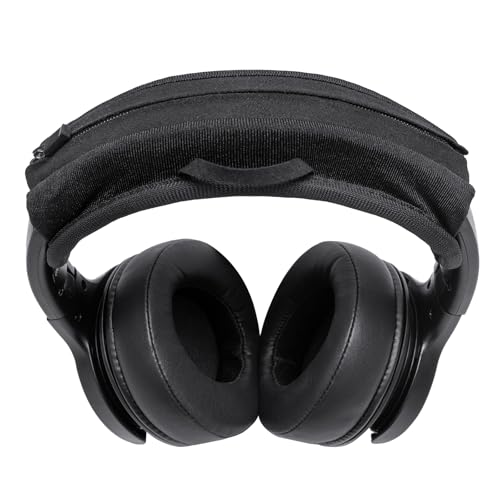 Headband Cushion Cover Compatible with TaoTronics TT-BH040, BH046, BH047,BH055, BH060, BH085,BH090, BH22, 6mm Thick Cushion for Pressure Relief, No Wobble Zipper Slider, with Hanging Loop