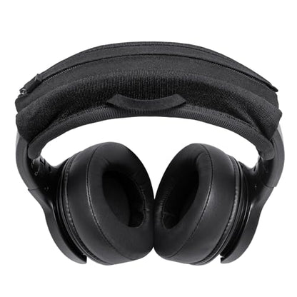 Headband Cushion Cover Compatible with TaoTronics TT-BH040, BH046, BH047,BH055, BH060, BH085,BH090, BH22, 6mm Thick Cushion for Pressure Relief, No Wobble Zipper Slider, with Hanging Loop