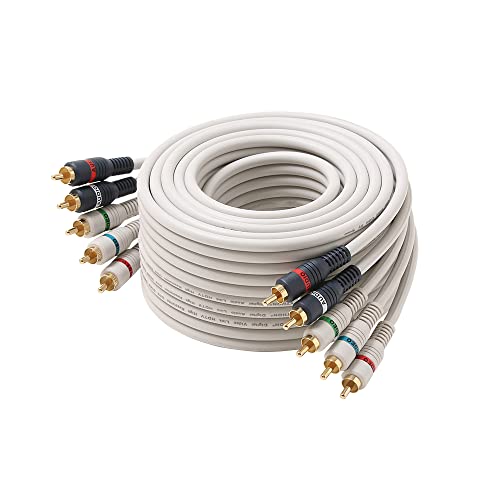 STEREN Component Video Cable - 12 Ft RCA Cable - DVD Cables to Connect to The TV - Component Cables - 5 RCA Cable - RCA to Component - 5 RCA Component Video and Audio Cable - 3.6 Meters 254-612IV