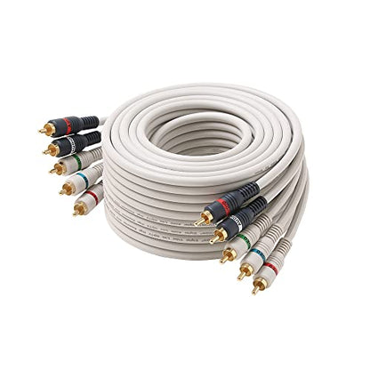 STEREN Component Video Cable - 12 Ft RCA Cable - DVD Cables to Connect to The TV - Component Cables - 5 RCA Cable - RCA to Component - 5 RCA Component Video and Audio Cable - 3.6 Meters 254-612IV