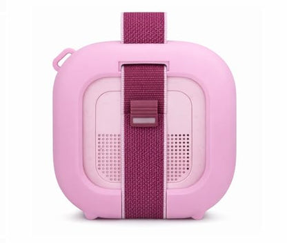 alltravel Silicone Cover for Bose New SoundLink Micro Portable Bluetooth Speaker (2nd Gen) with Neck Lanyard (Petal Pink) - color: Petal Pink