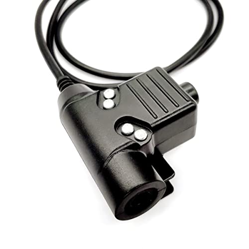 WODASEN Tactical U94 Push to Talk PTT Adapter Military Headset Connector US-Nato Wiring for Ailunce HD1 Retevis RT47 RT29 RT48 RT47v RT83 RT87 NR30 RB23 RB46 EX500 GP328plus Walkie Talkie