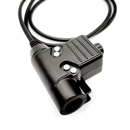 WODASEN Tactical U94 Push to Talk PTT Adapter Military Headset Connector US-Nato Wiring for Ailunce HD1 Retevis RT47 RT29 RT48 RT47v RT83 RT87 NR30 RB23 RB46 EX500 GP328plus Walkie Talkie