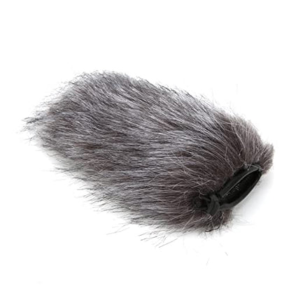 Mic Windscreen, Outdoor Wind Cover, Professional Noise Reduction Universal Fit for Video Recording Mics, Camera Microphones