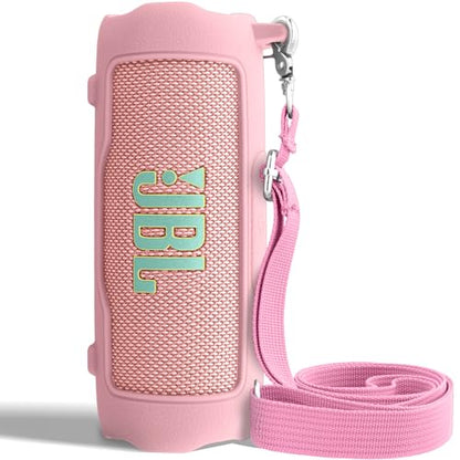 Silicone Cover for JBL Flip 7 Portable Bluetooth Speaker | Scratch-resistant, Unhindered Sound, Silicone Construction, Portable Carrying Silicone Cover, Pink Silicone Cover - color: Pink Cover