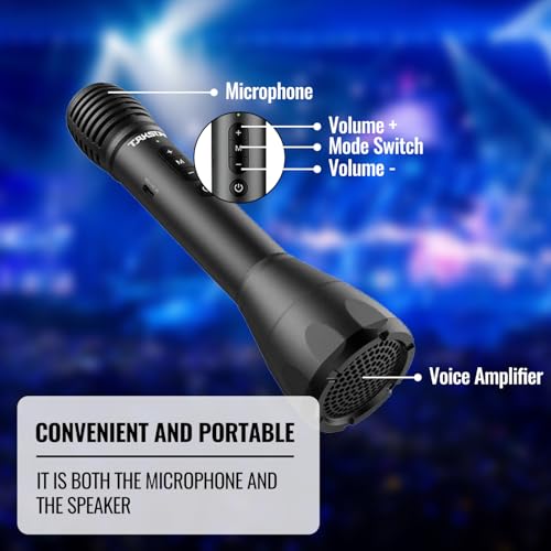 TAKSTAR DA10 Bluetooth Wireless Microphone & Voice Amplifier | DSP Anti-Howl Tech, 8W Peak Power, 5.0 Bluetooth, Built-in Reverb Effect, 8H Battery Life, Covers 1000 Sq.Ft